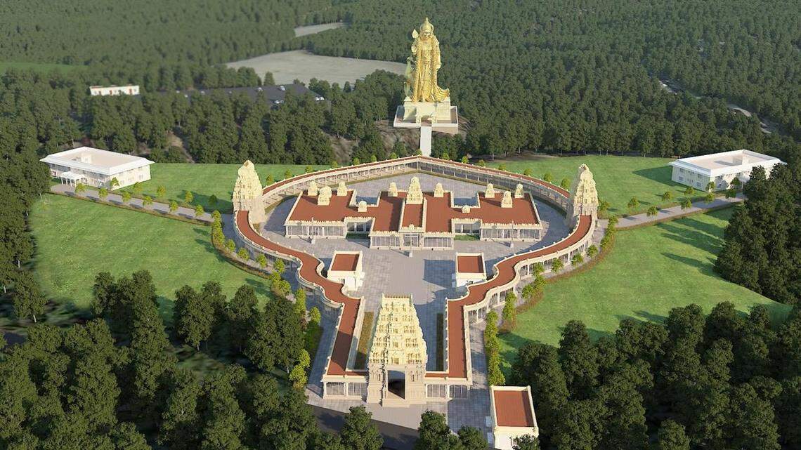 Rendering of the Carolina Murugan Temple.