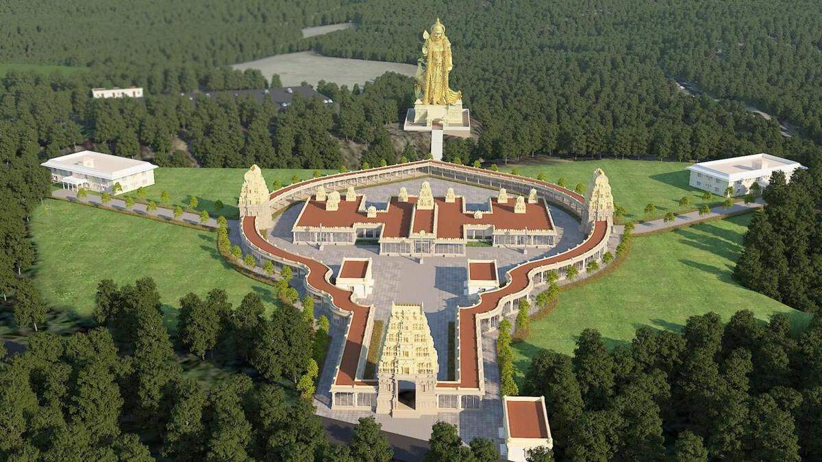 Rendering of the Carolina Murugan Temple.