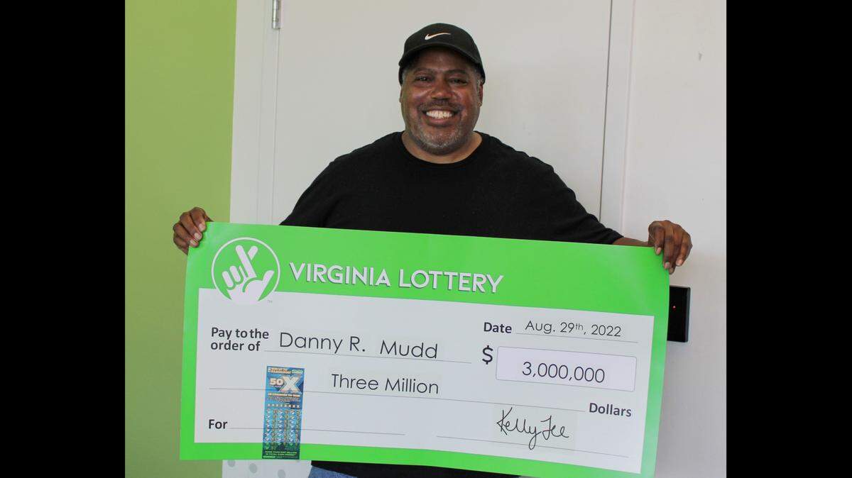 Danny Mudd hit the jackpot three years after his brother did, officials said.