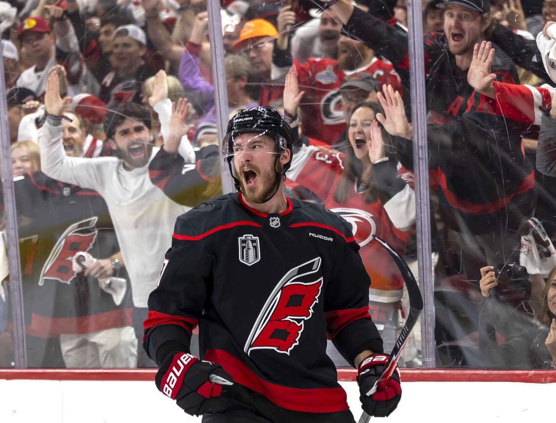 Svechnikov Embraces Chance to Face 'Legend' Ovechkin One Final Time in Raleigh
