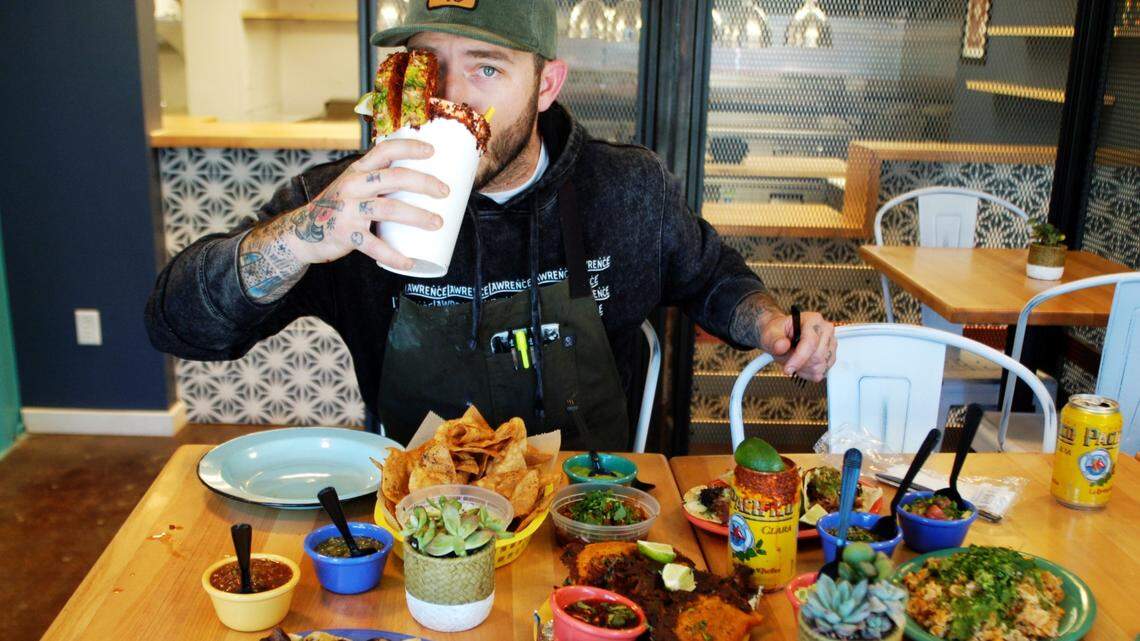 Chef and pitmaster Jake Wood will open his second restaurant in Boxyard RTP, Leroy’s Taco Shop, built around a wildly popular birria taco. 