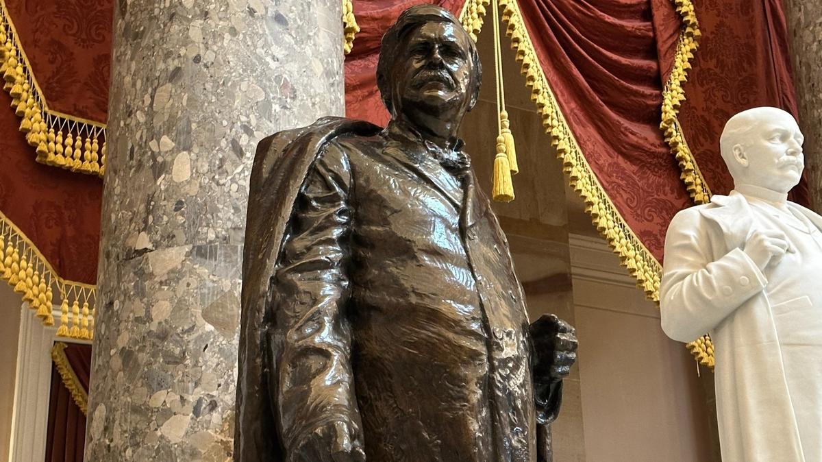 A statue of former Gov. Zebulon Vance in the Capitol’s Statuary Hall.