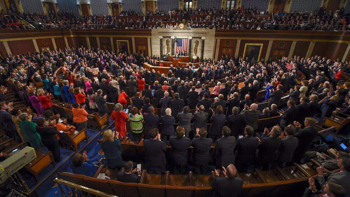 The joint session of Congress during President Obama’s 2016 State of the Union address. Photo: Susan Walsh / AP