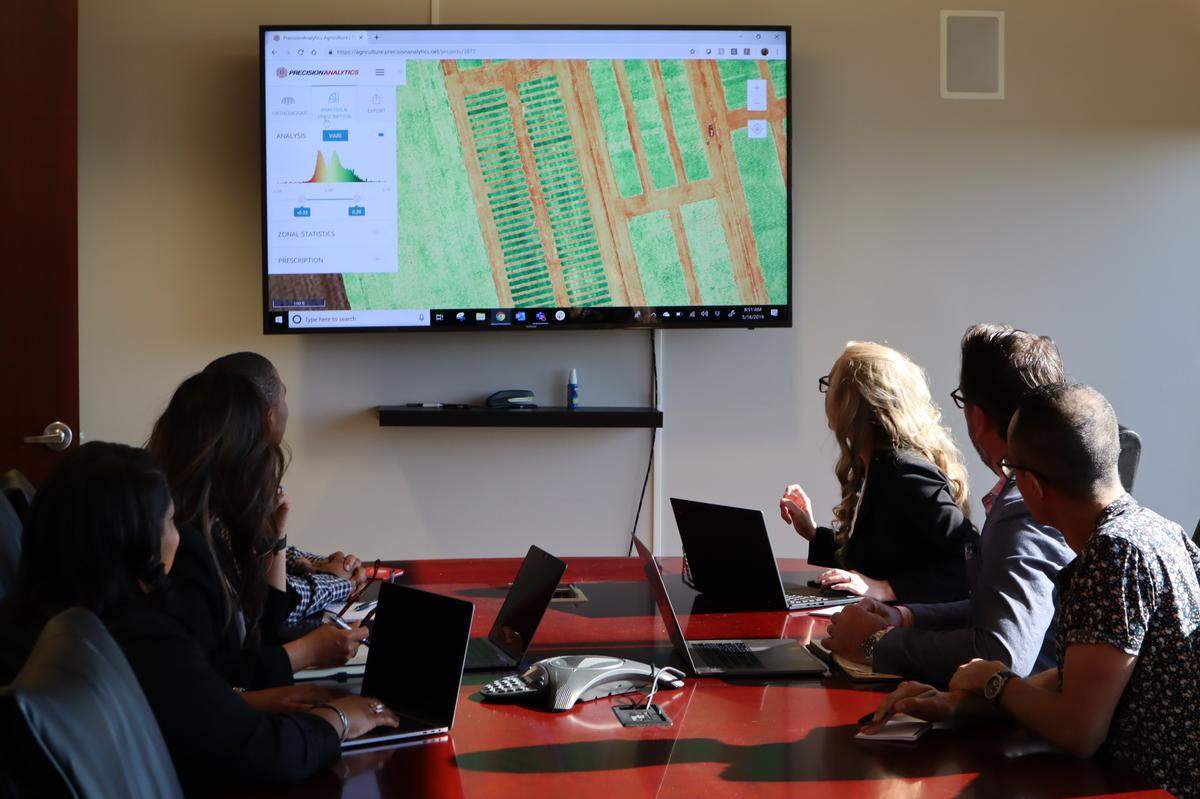 PrecisionHawk uses drones to capture images and other data points. The company’s software then takes what is captured and analyses it for insights.
