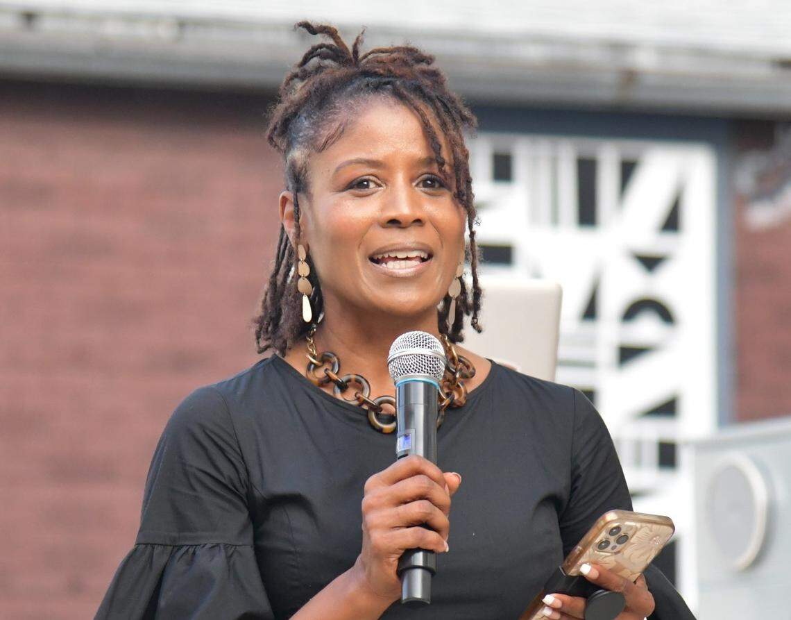 Shelia Huggins, a candidate for Durham City Council