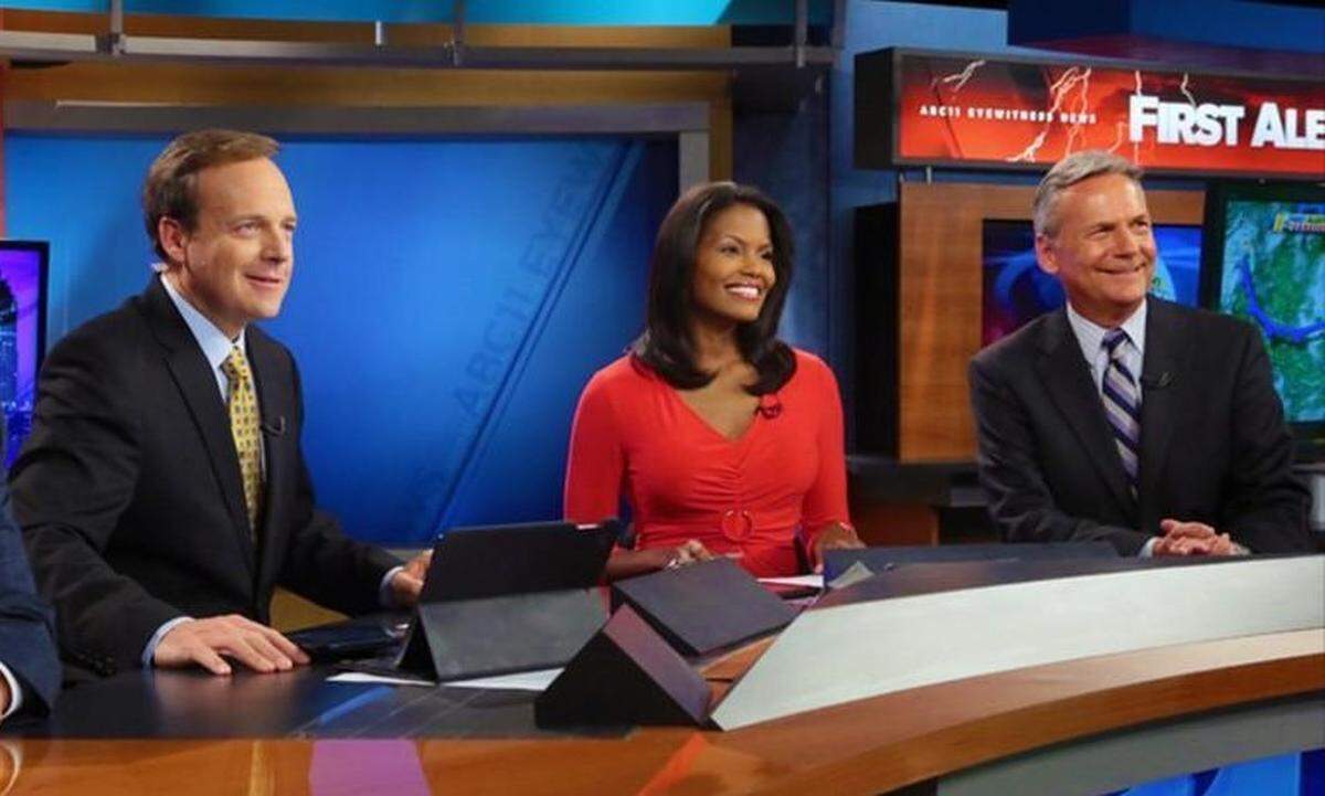 (L-R): WTVD / ABC11 anchors Steve Daniels and Tisha Powell, with chief meteorologist Chris Hohmann.