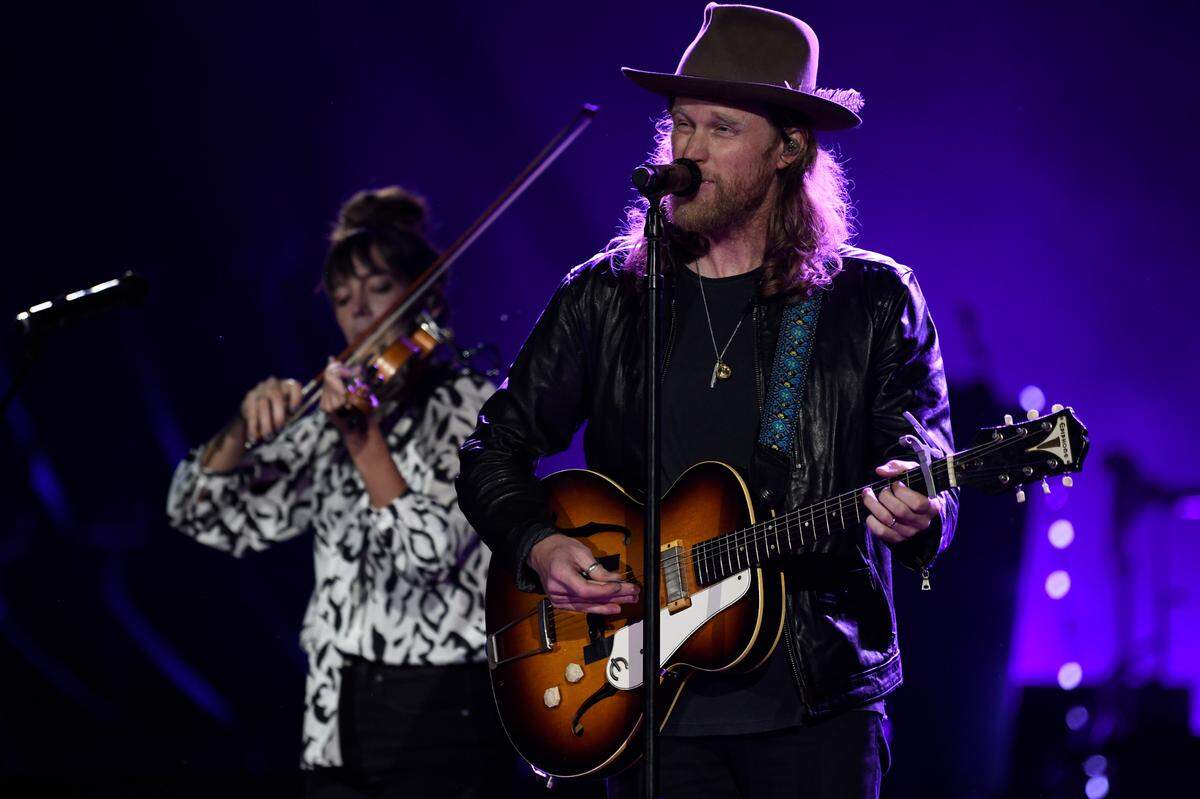The Lumineers in concert with special guests Caamp at Raleigh, N.C.’s Coastal Credit Union Music Park at Walnut Creek, Tuesday night, May 24, 2022.