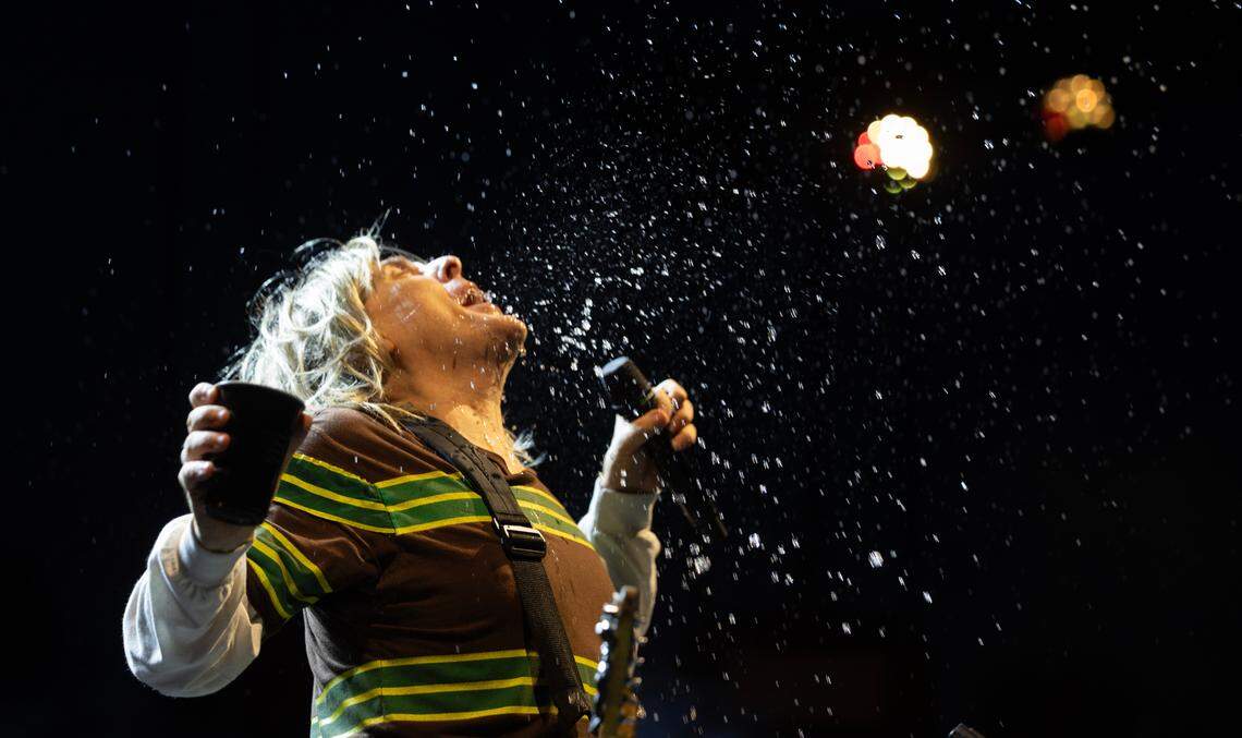 Weird Al Yankovic brings his “Bigger & Weirder 2025” tour to Raleigh, N.C.’s Red Hat Amphiteather, Thursday night, July 24, 2025.