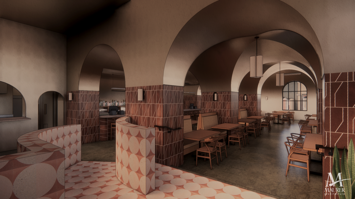 The restaurant and bar side of Boatman Spirits Company will be 4,000 square feet, with seating for 100.