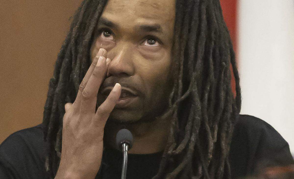 Dexter Clark Jr., the father of Devin Clark, testifies on Jan. 14.