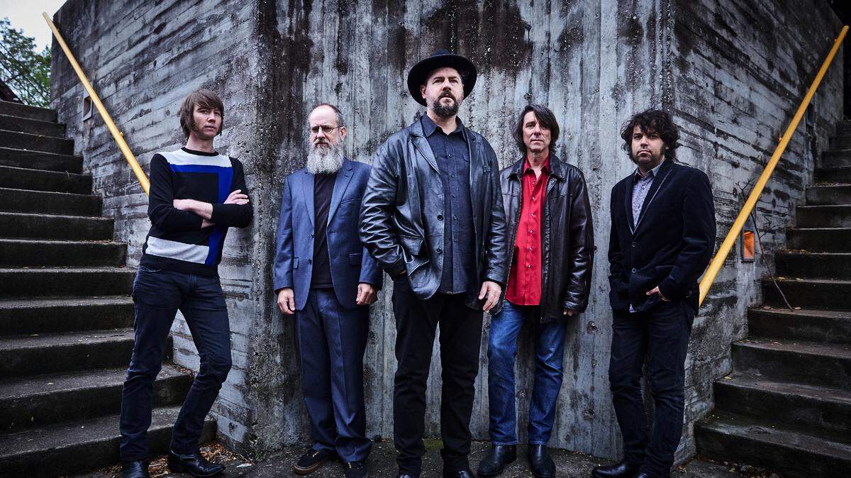 Drive-By Truckers, with Matt Patton, left, Brad Morgan, Patterson Hood, Mike Cooley and Jay Gonzalez will be at Coastal Credit Union Music Park at Walnut Creek with Tedeschi Trucks Band and Marcus King Band July 13.