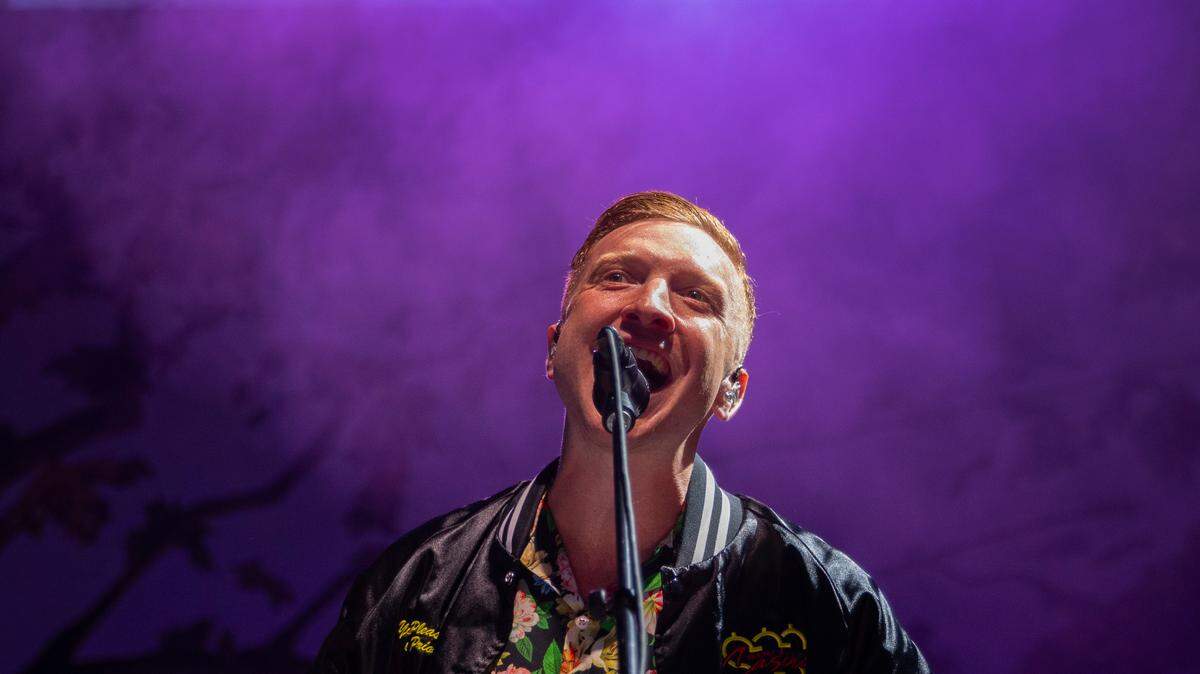 Traditional country, bluegrass, and folk singer Tyler Childers played to a sold-out crowd at Raleigh, N.C.’s Red Hat Amphitheater Sunday night, Aug. 13, 2023.