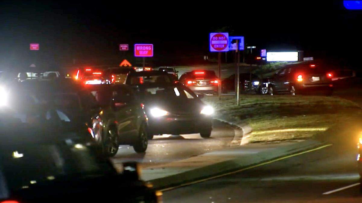 Traffic snarled in many areas around the Lenovo Center and Carter-Finley Stadium Tuesday night due to a convergence of rush hour and the Chris Brown concert at the stadium.
