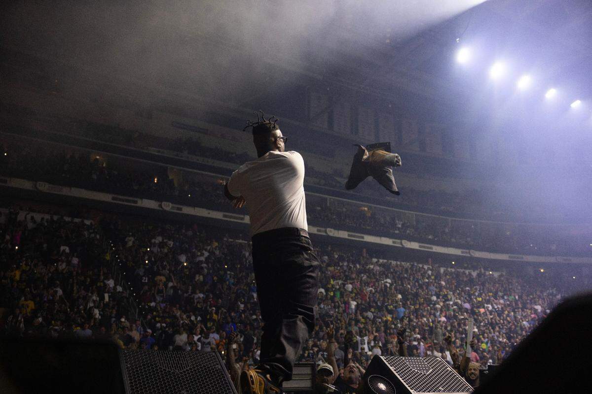 Wu-Tang Clan in concert on their “Wu-Tang Forever: The Final Chamber Tour”, Saturday night, June 7, 2025.