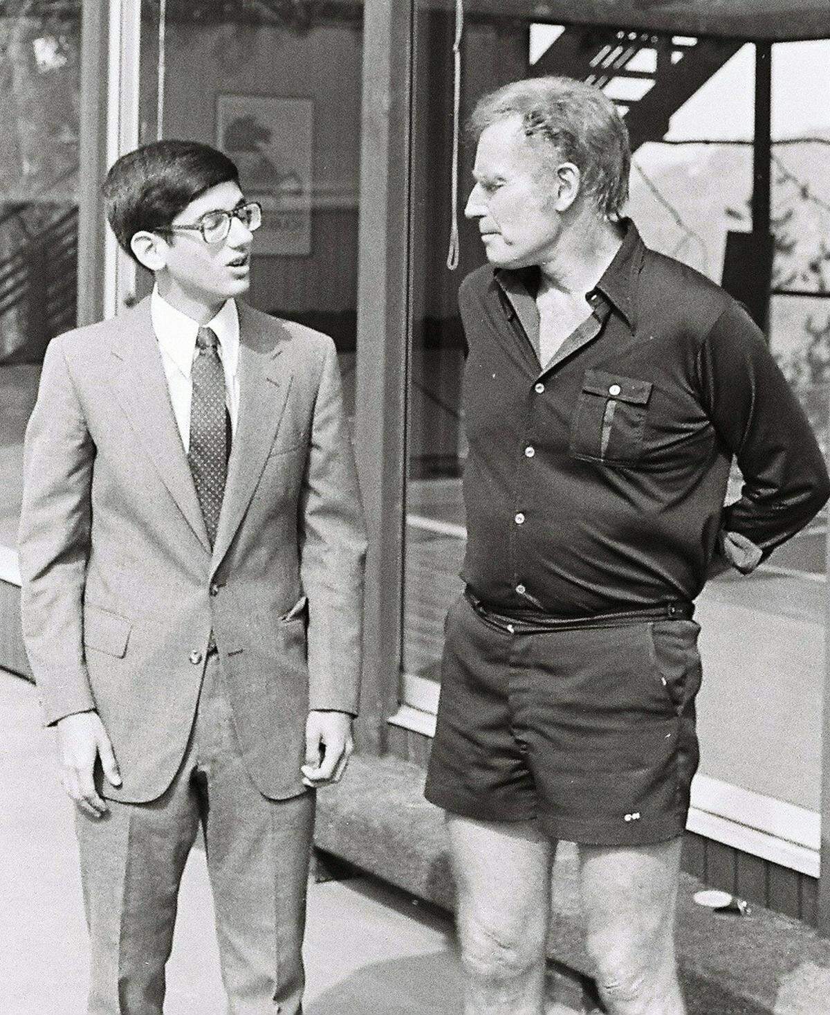 Authors  David Fantle, left, and Tom Johnson (not pictured) interviewed Charlton Heston. Their numerous interviews with Hollywood icons are published in the book, "Hollywood Heyday: 75 Interviews with Golden Age Legends."