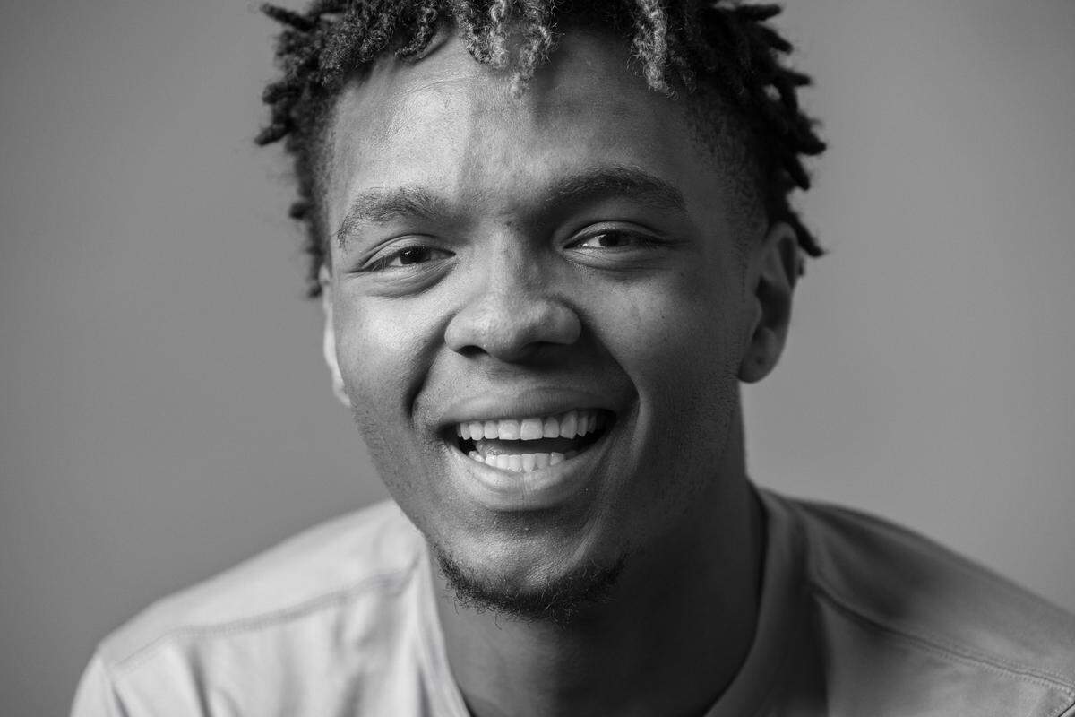 North Carolina’s Harrison Ingram (55), poses for a portrait on February 15, 2024 in Chapel Hill, N.C. The junior transfer from Stanford is averaging 12.5 points per game this season.