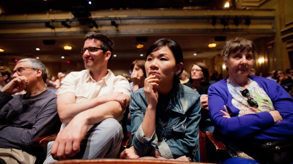 The Full Frame Documentary Film Festival in Durham, NC, pictured in 2014, features film screenings and panel discussions with filmmakers.