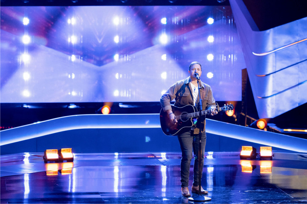 Wake County Deputy Robert Hunter auditioning on an episode of “The Voice” that aired on NBC on Feb. 24, 2025.