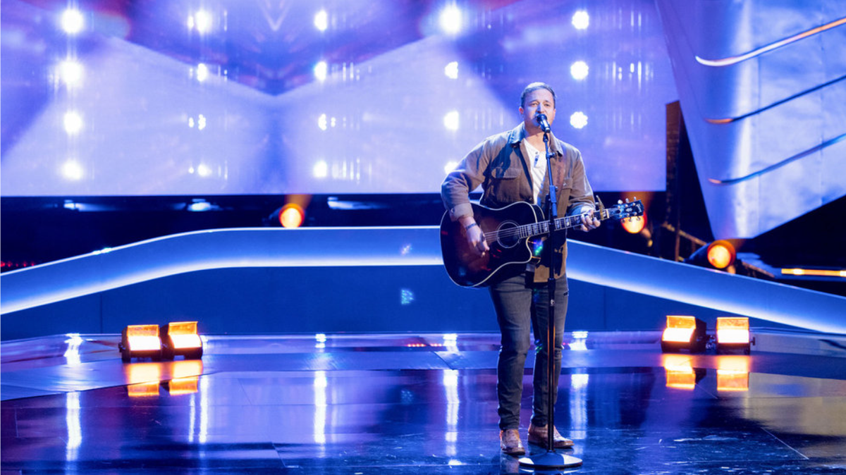 Wake County Deputy Robert Hunter auditioning on an episode of “The Voice” that aired on NBC on Feb. 24, 2025.
