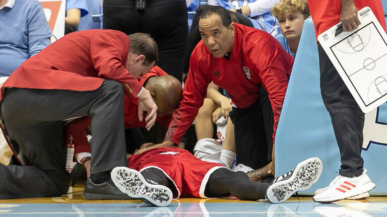 Terquavion Smith’s injury offers frightening perspective in UNC-NC State rivalry game