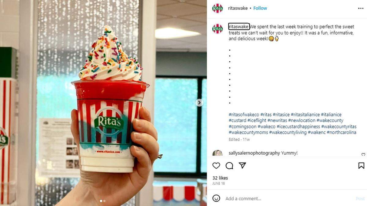 Rita’s Italian Ice is returning to the Triangle with five new Wake County locations.