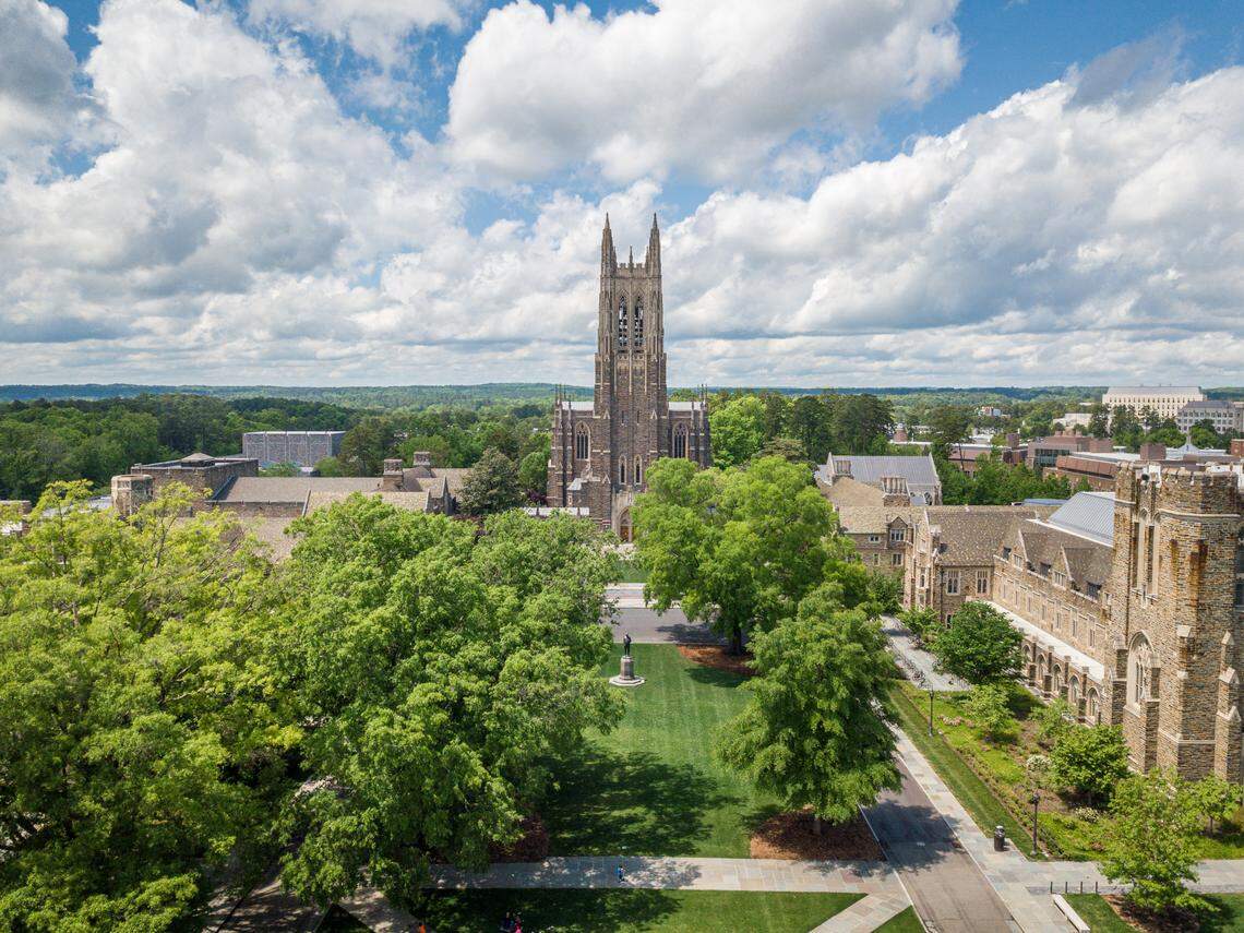 Duke University’s campus in April 2020. 