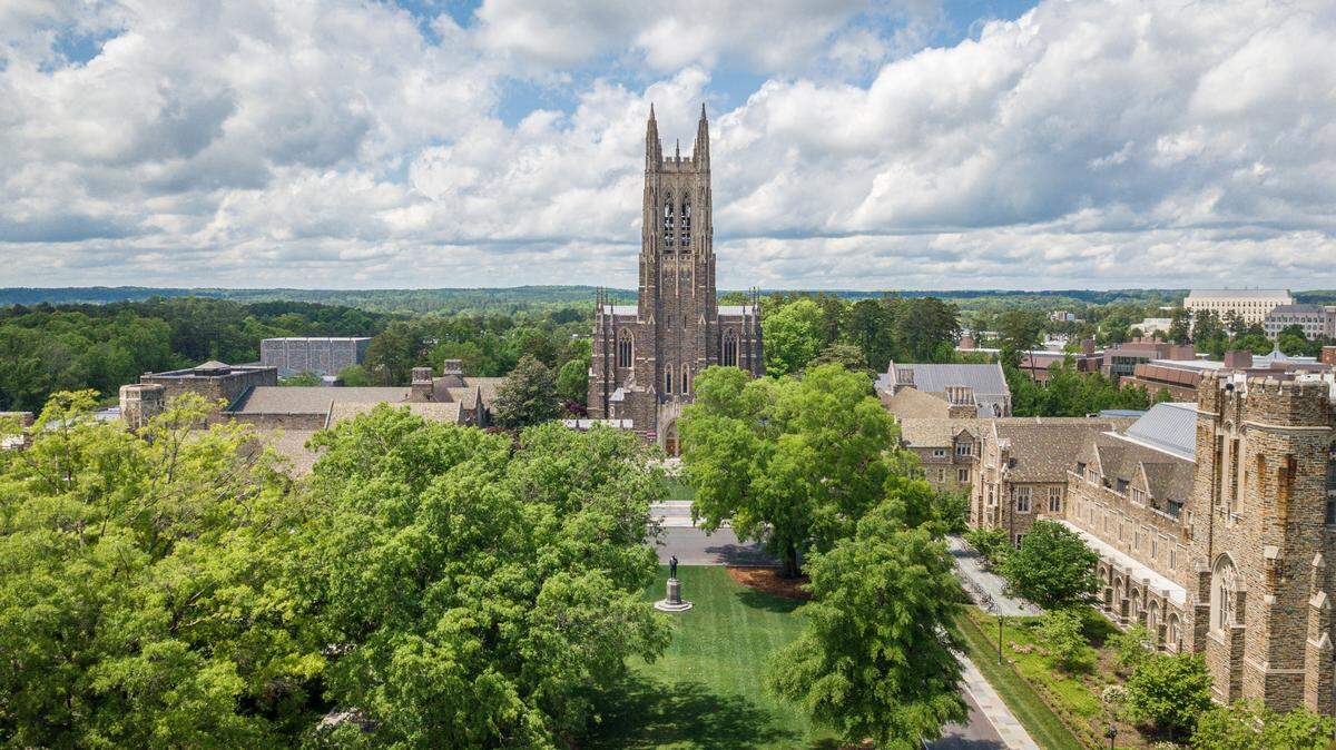 Duke University’s campus in April 2020.
