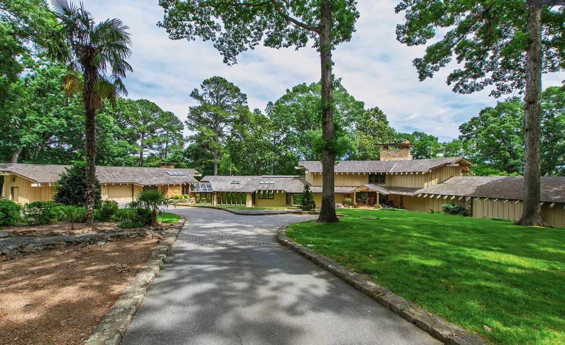 The front view of 812 Kenmore Rd. in Chapel Hill’s Lake Forest neighborhood. It’s listed for $5.2 million.