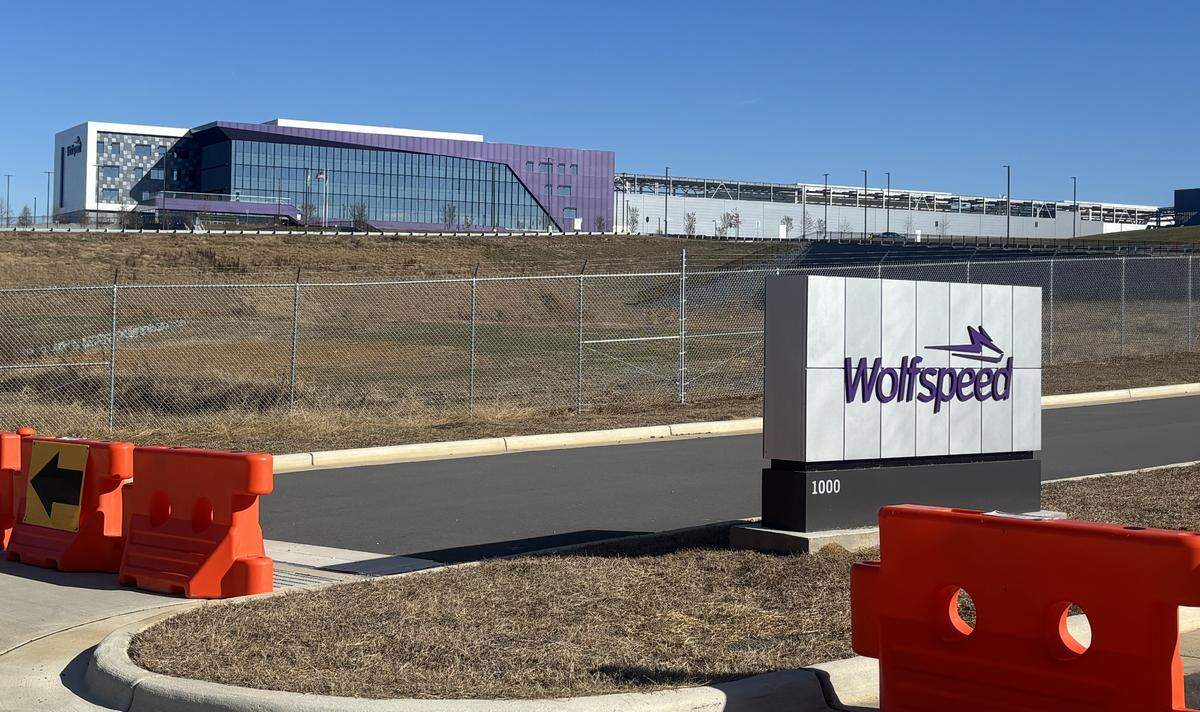 The Wolfspeed plant near Siler City.