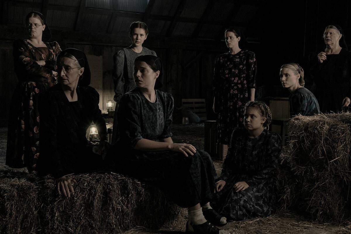 “Women Talking” stars Michelle McLeod, Sheila McCarthy, Liv McNeil, Jessie Buckley, Claire Foy, Kate Hallett, Rooney Mara and Judith Ivey. as Agata in “Women Talking.”