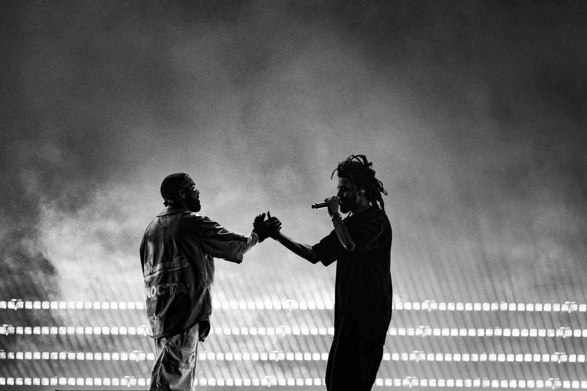 J. Cole and Drake headlined the second night of Dreamville Fest 2023 in Raleigh, North Carolina.