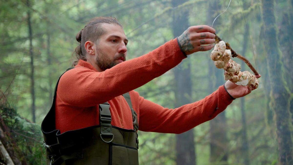 Chef Sammy Monsour competes in the premiere episode of Hulu’s “Chefs vs. Wild.”