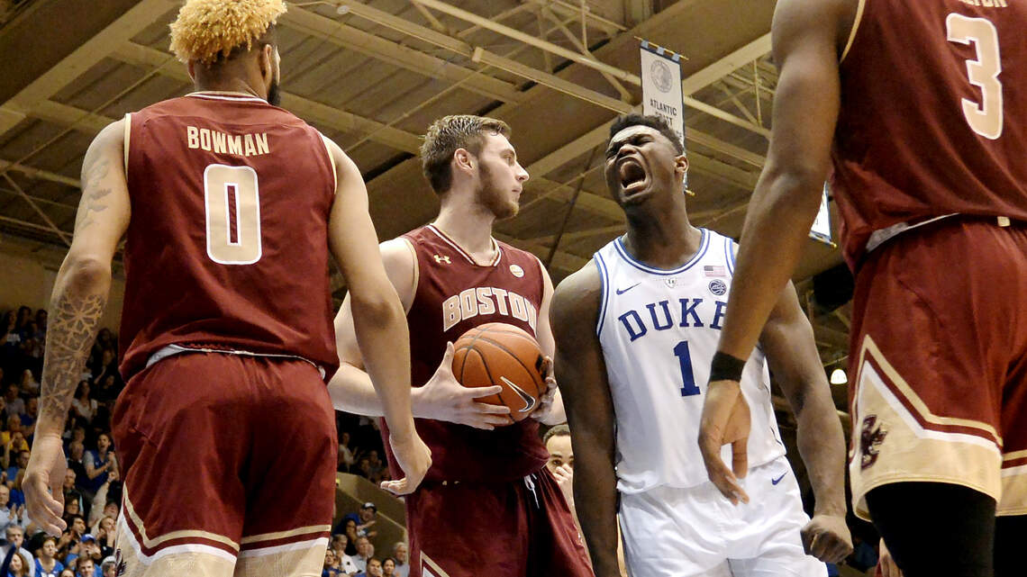 Freshmen lead way as Duke outlasts Boston College, 80-55