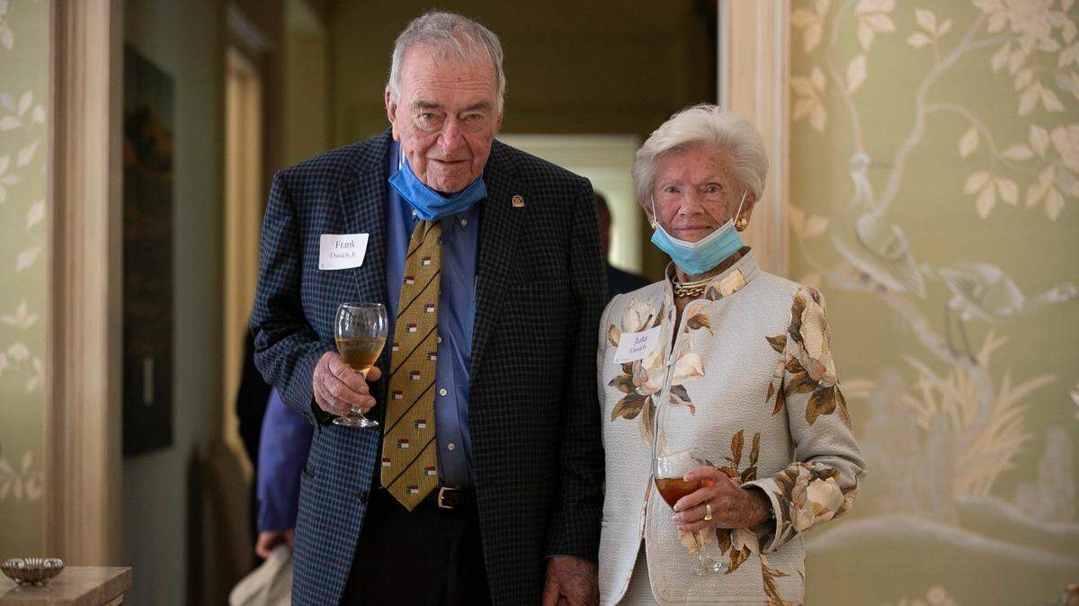 Frank Daniels Jr. and wife Julia Daniels on Tuesday, September 22, 2020 in Raleigh, N.C.