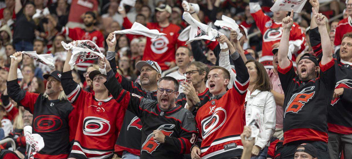 The Carolina Hurricanes will play the Vegas Golden Knights in Raleigh on June 4 before heading to Las Vegas for Games 3 and 4.