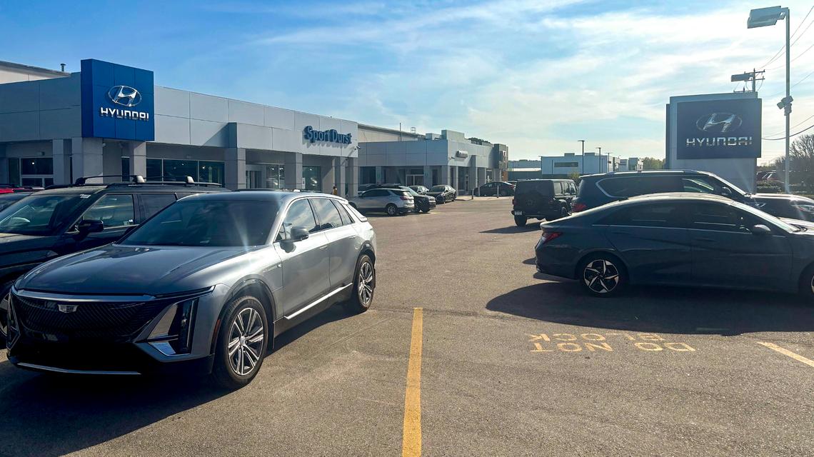 Sport Durst Hyundai along Durham-Chapel Hill Boulevard in Durham, N.C. on April 1, 2025.