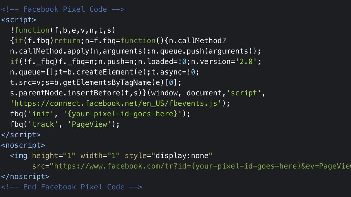 A screen grab of Pixel code.