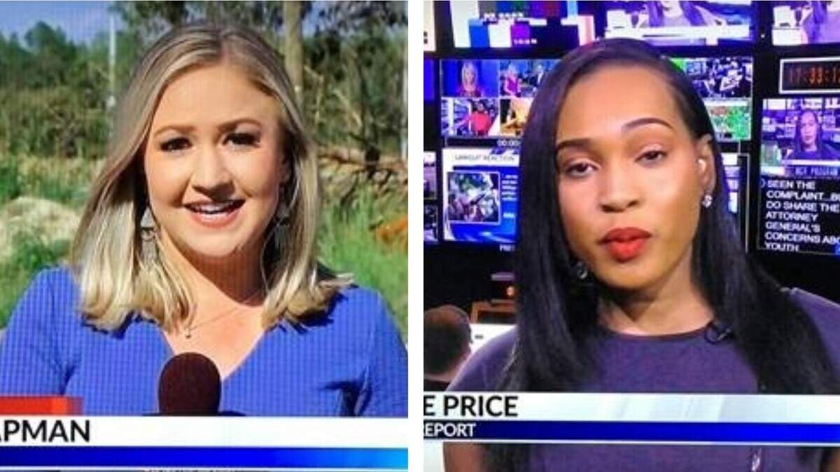 Bridget Chapman, left, and Jamiese Price, both started at WNCN CBS 17 in May 2019.