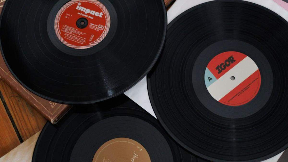 Illustration of vinyl records in Lyon France on January 9 2025. (Photo by Elsa Biyick / Hans Lucas / Hans Lucas via AFP) (Photo by ELSA BIYICK/Hans Lucas/AFP via Getty Images)