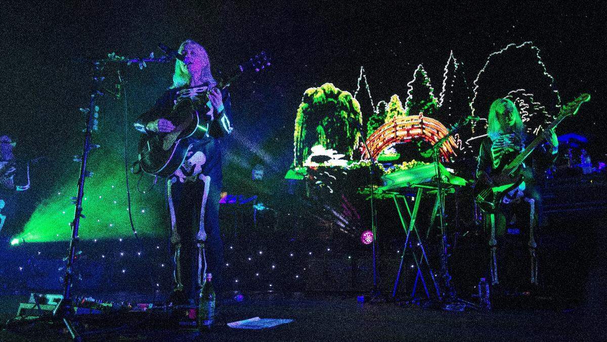 Phoebe Bridgers in concert at Raleigh, N.C.’s Red Hat Amphitheater Tuesday night, Sept. 21, 2021.