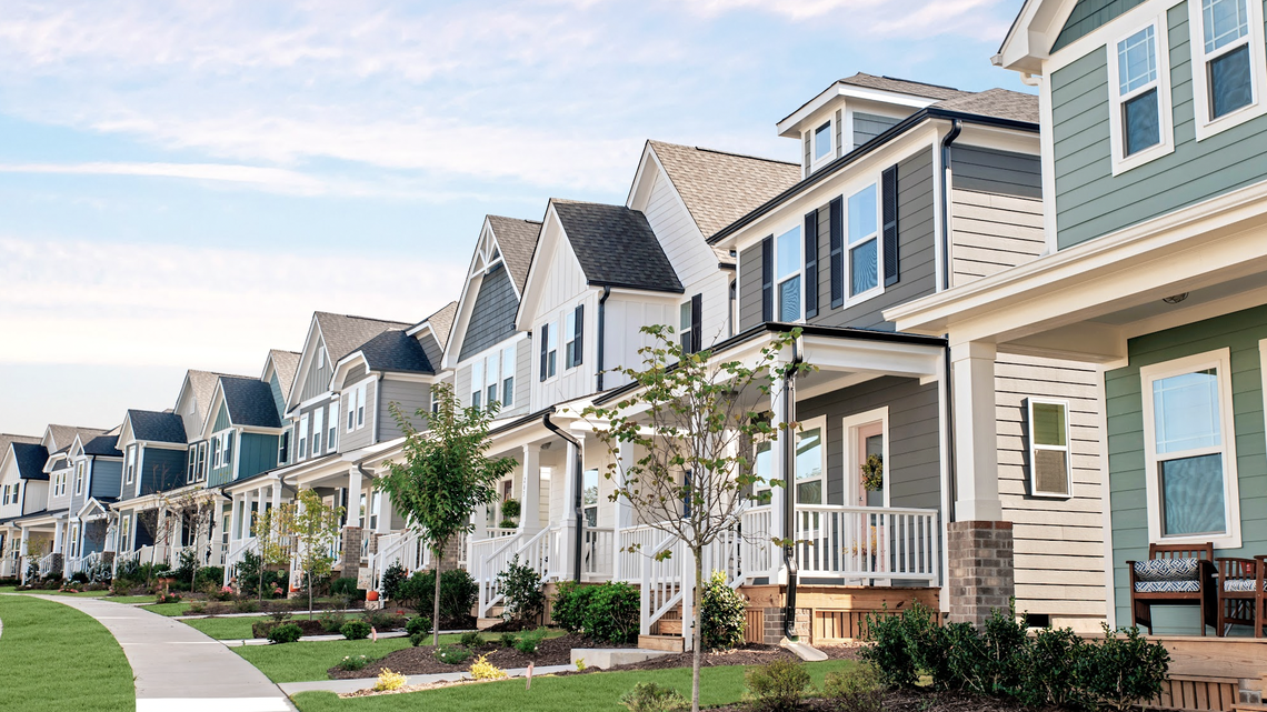 A decade after bumpy start, Wendell Falls is almost built out. Take a look