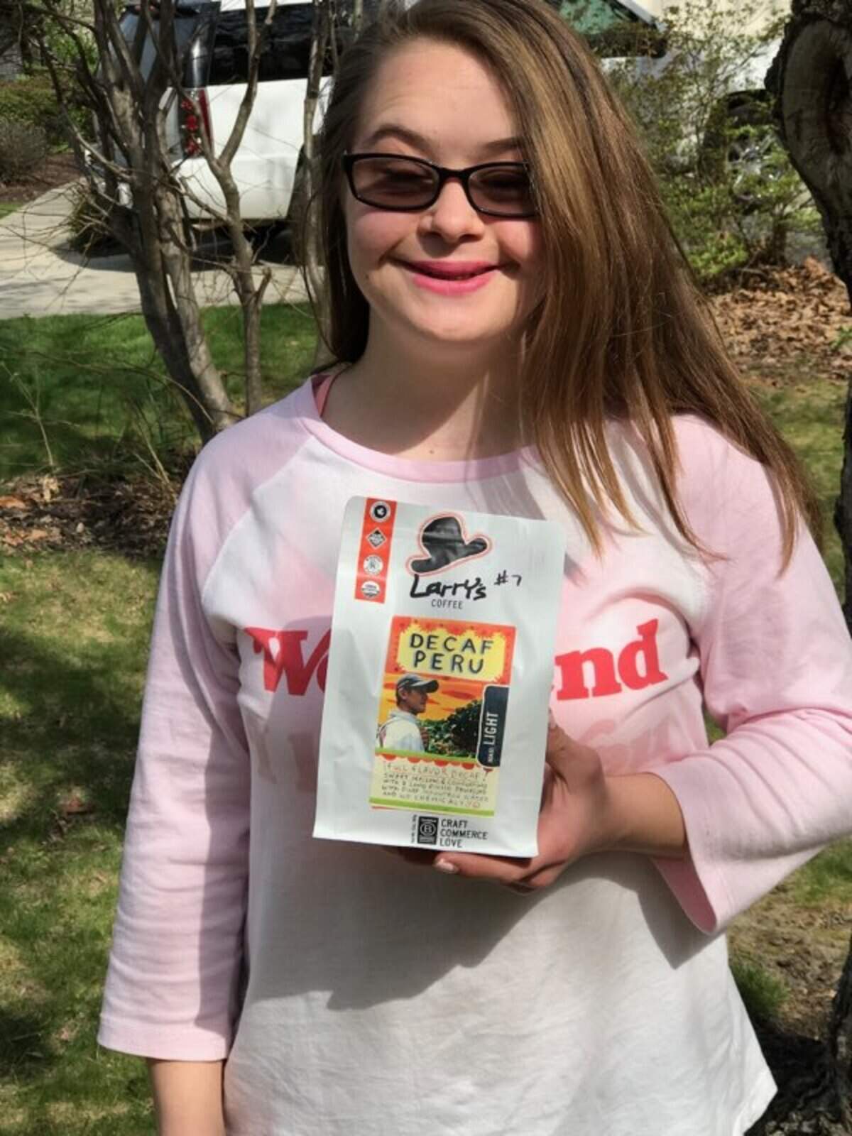 Gabi Angelini, 20, is raising money for her future coffee shop, Gabi's Grounds, which will hire people with disabilities.
