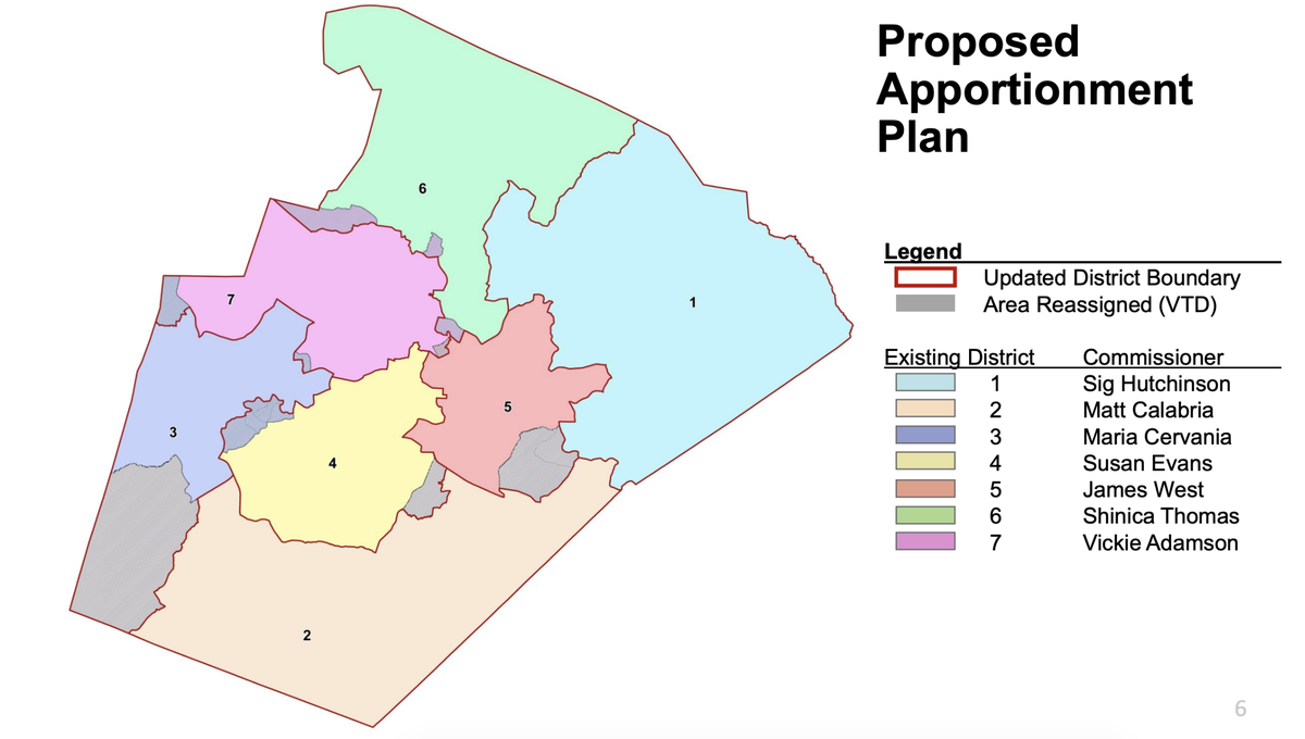 Wake County Board of Commissioners approved new districts after the U.S. Census released redistricting information.