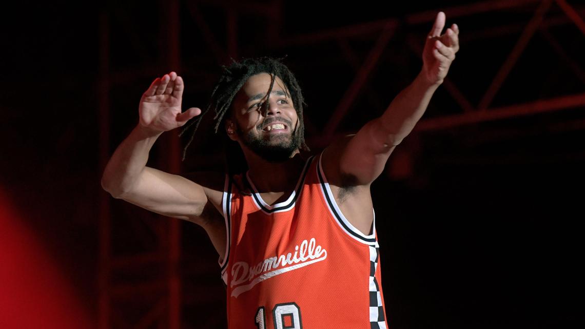J. Cole performs at the Dreamville Music Festival at Raleigh’s Dix Park April 6. The inaugural festival attracted 40,000 people and was a showcase for the Dreamville label artists as well as other national rap and hip-hop acts.