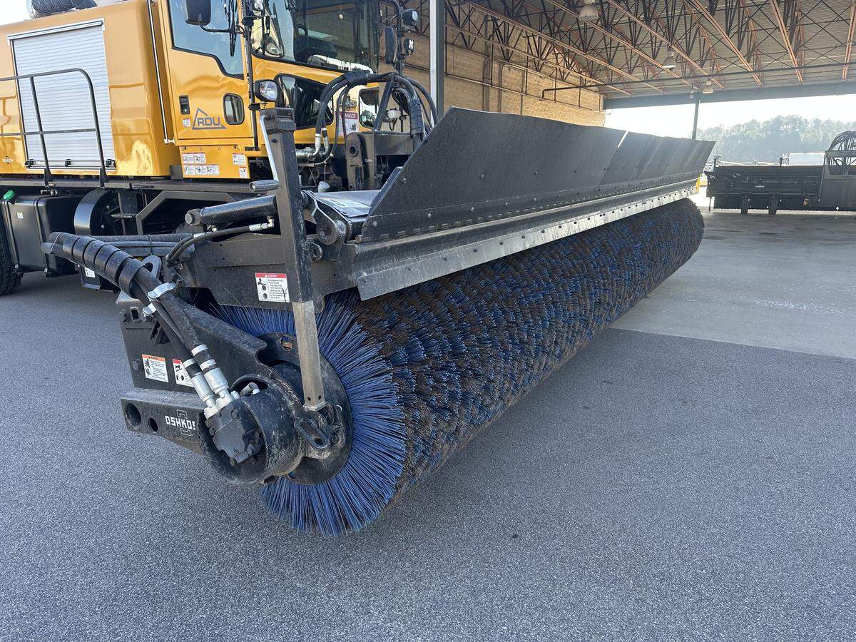 Raleigh-Durham International Airport has two of these 22-foot long brooms for sweeping snow and ice from runways.