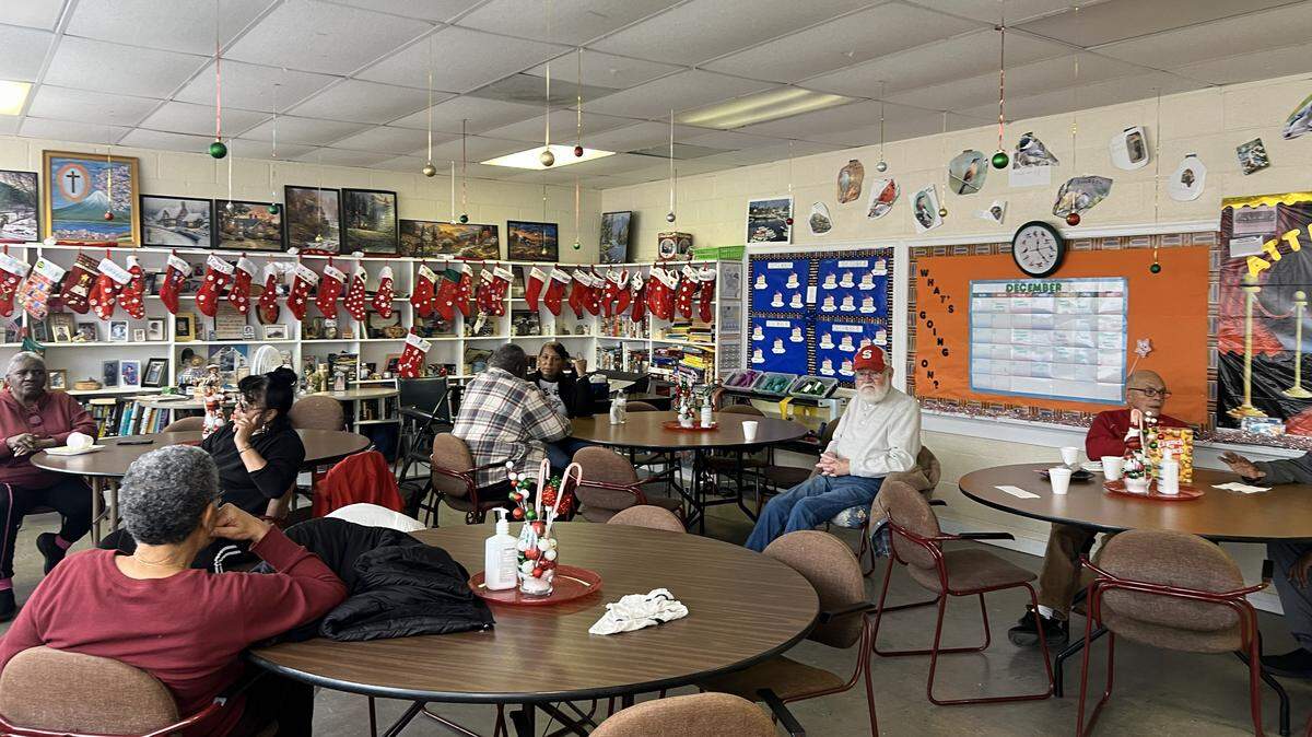 From 8 a.m. to 1 p.m. during the week, older adults and seniors spend their days in the Little River Community Complex playing games, decorating, taking music or exercise classes, quilting, and other activities.