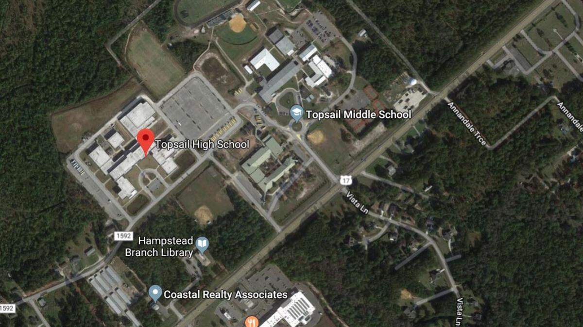 Law enforcement agencies responded on Friday, Nov. 9, 2018, to a report of an active shooter at Topsail High School in Pender County, North Carolina.