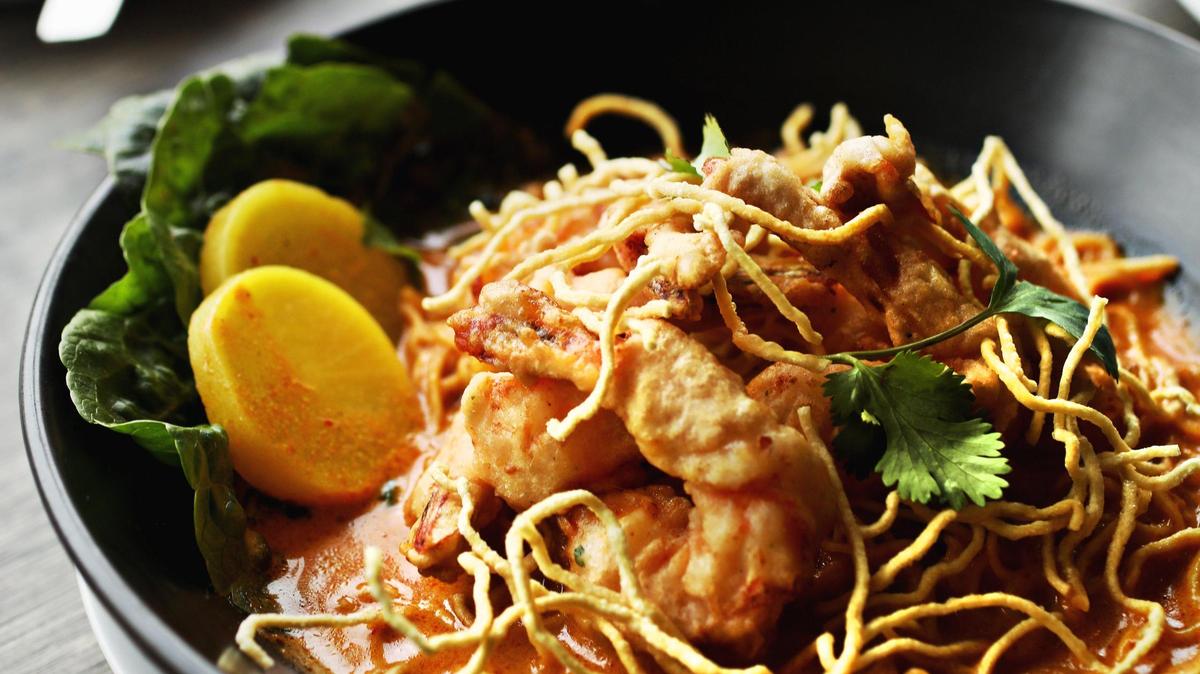 Thai@Main Street’s Tilapia Khao Soi under specialities is a yellow curry noodle.