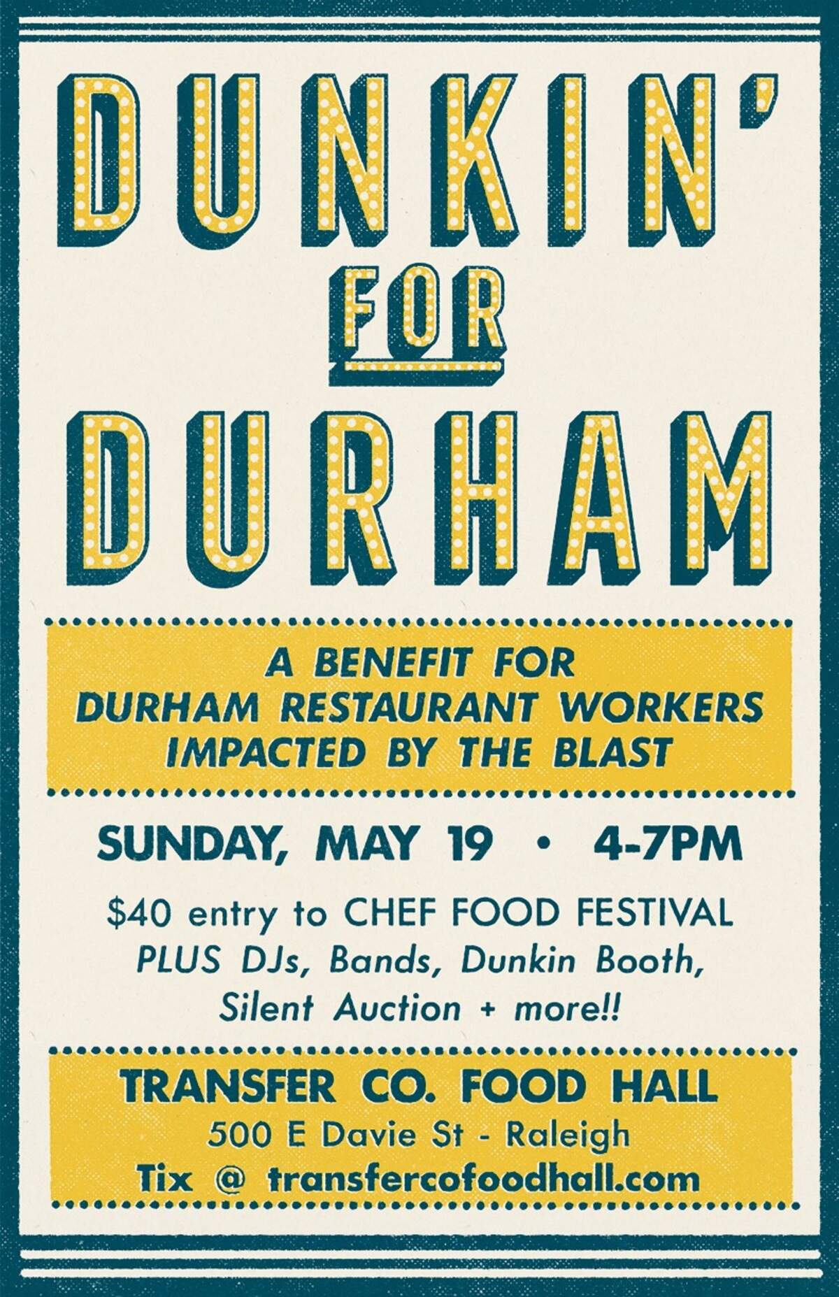This Sunday, Triangle restaurants are holding a fundraiser for those impacted by last month’s gas explosion in Durham.