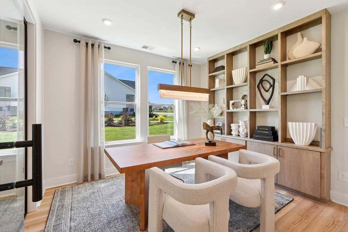 Inside a model home at Altis at Serenity, a new 220-acre planned community that has opened near Fuquay Varina in northwest Harnett County.